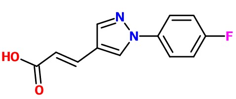 MC080253 3-[1-(4-Fluorophenyl)-1H-pyrazol-4-yl]acrylic acid - 点击图像关闭